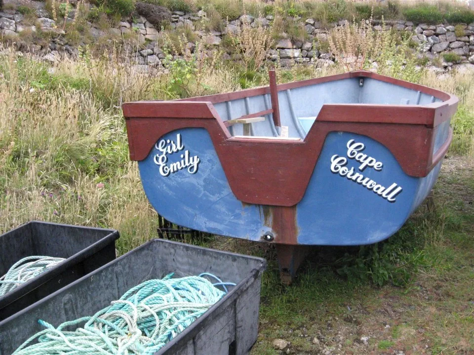 Day 1 cape cornwall preists cove fishing dingy
